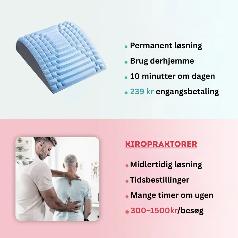 Båreterapi Pro™ - Mod Iskias og Rygsmerter